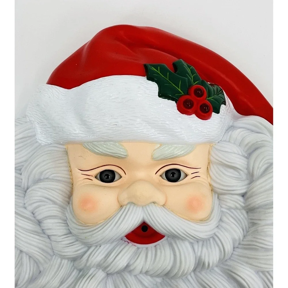 Vtg Light Up Talking Musical Santa Christmas Motion Activated 1995 Telco VIDEO